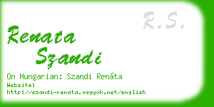 renata szandi business card